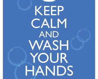 CDC Poster Keep Calm And Wash Hands COVID-19 Recommendation.