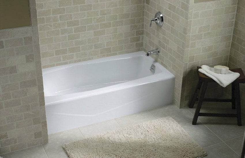 low profile tub shower combination