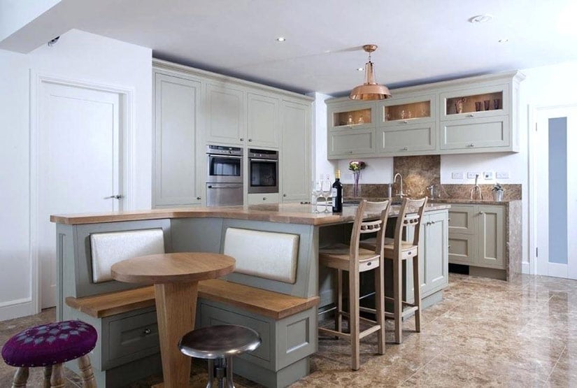 kitchen island with bench seating and table for sale