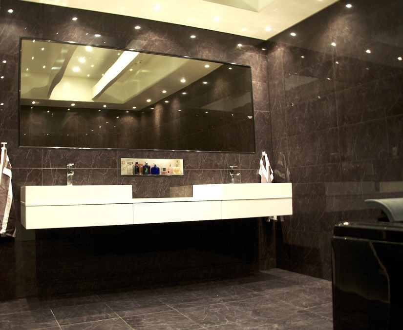 Bathroom Vanity Pop With Beautiful Lighting, Recessed Bathroom Ceiling Light Fixtures