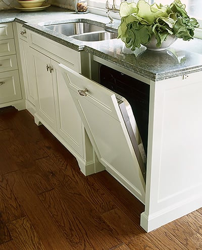 dishwasher front panel cabinet