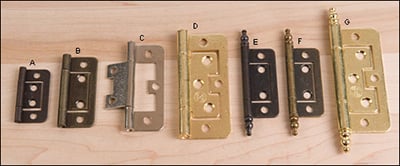 Non mortise clearance hinge