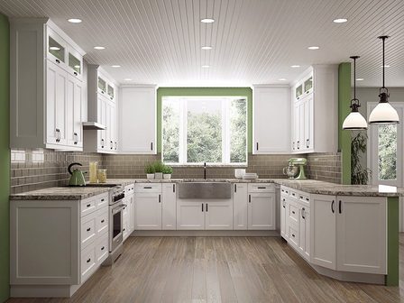 Transitional kitchen cabinets