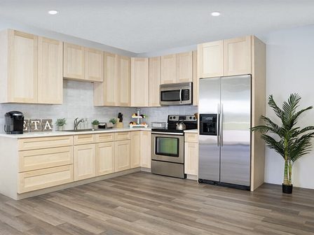Unfinished kitchen cabinets