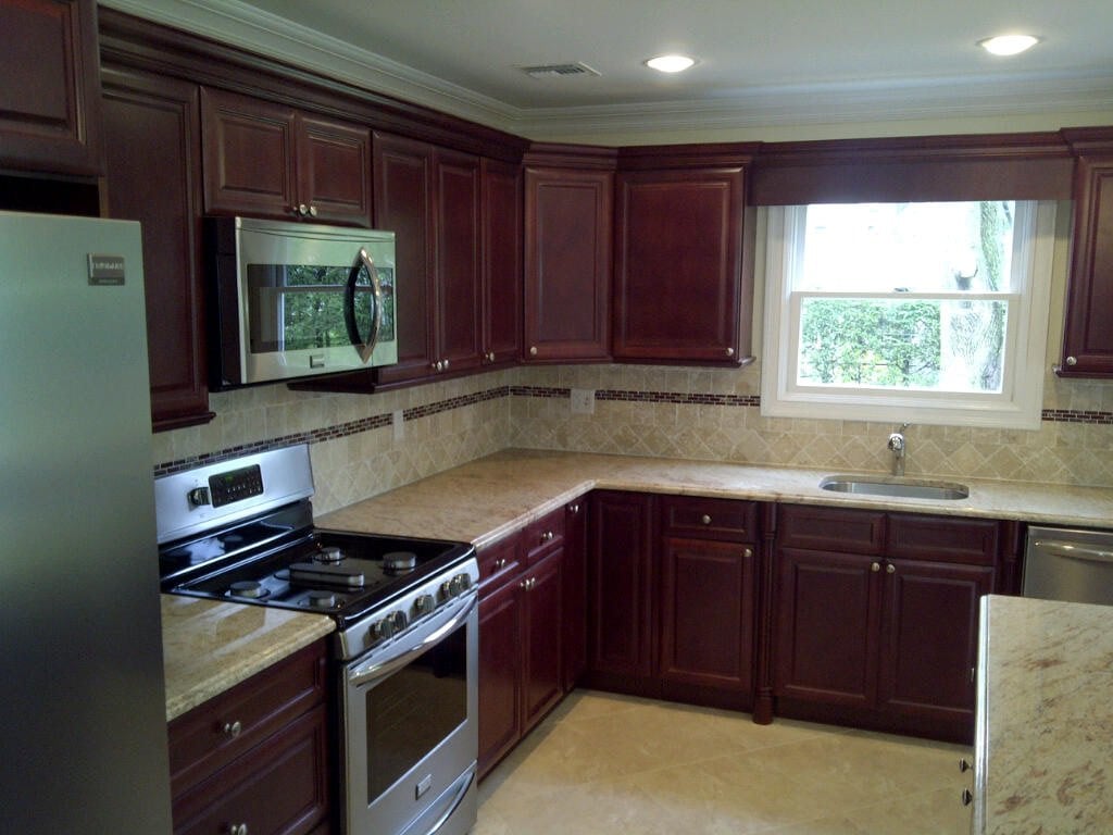 Buy Cherry Glaze Kitchen Cabinets Online