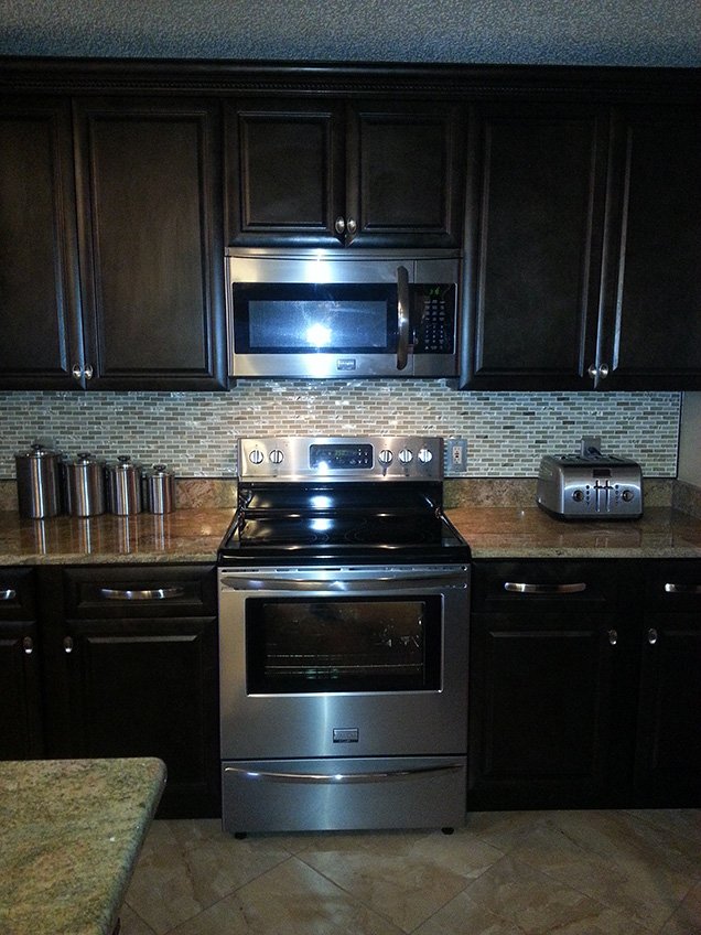 Espresso cabinets, photo 1