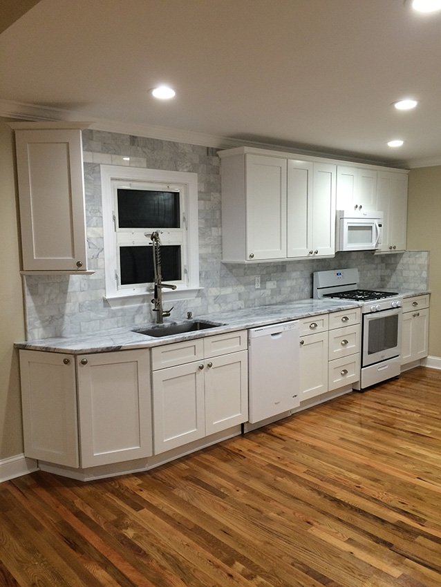 Ice White Shaker cabinets, photo 80