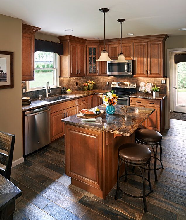 Lenox Heritage Brown Glaze cabinets, photo 3
