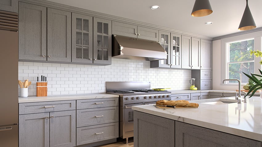 Buy Nova Light Gray Rta Ready To Assemble Kitchen Cabinets Online